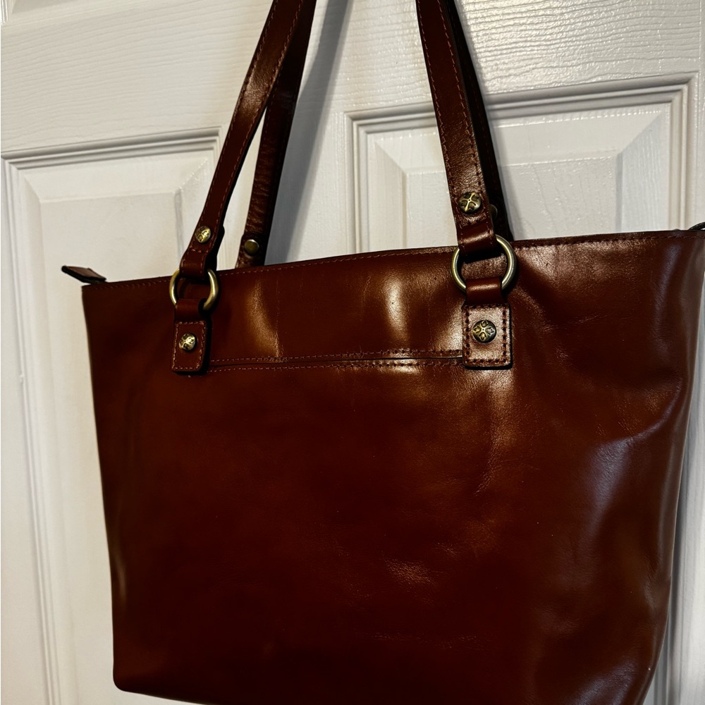 Patricia Nash Rich Brown Leather Tote. NWT